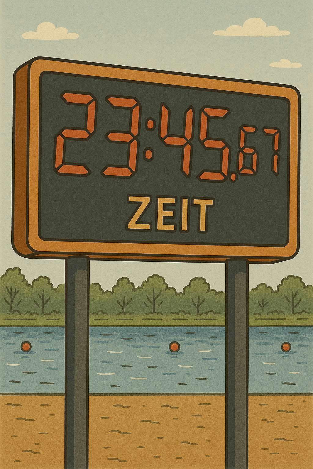 Digitale Anzeige auf Bildschirmen
